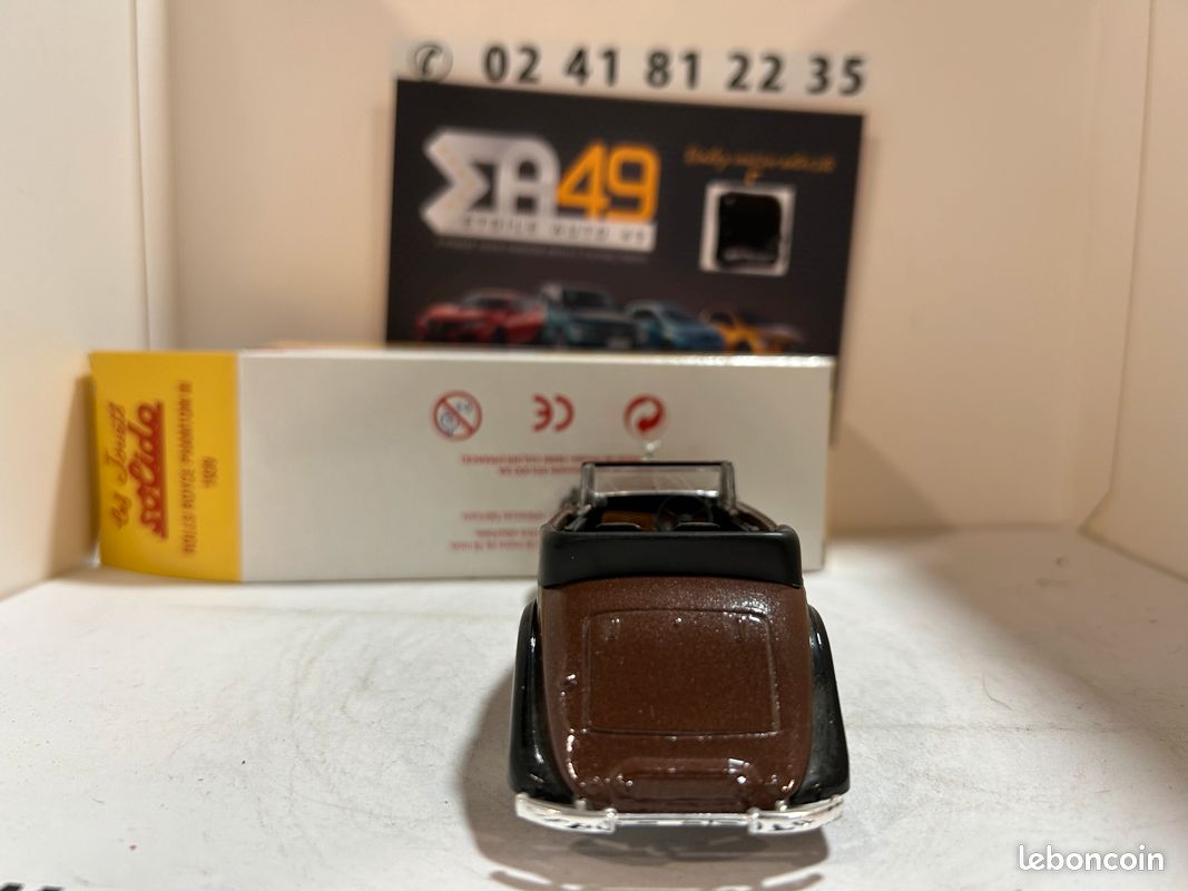 Miniature Rio 1/43 Rolls-Royce Phantom II 1931 Jaune - Italie, Avec Boîte Vitrine