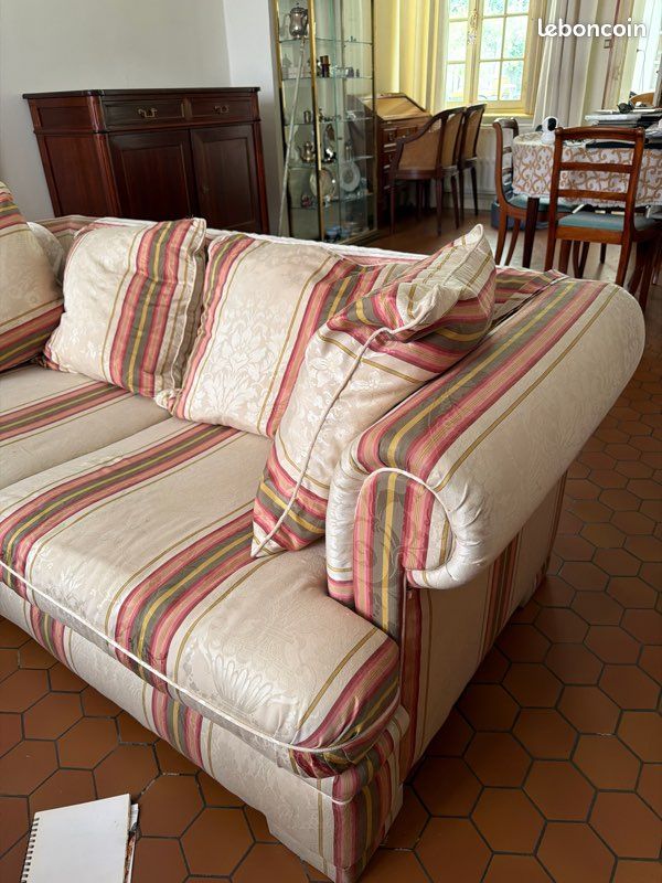 Canapé tissu vintage (image 1)