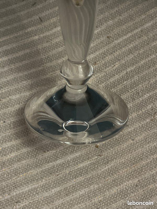 Grand vase soliflore tube baccarat (image 2)