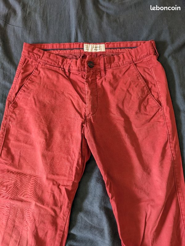 Pantalon homme Celio M - rouge (image 1)