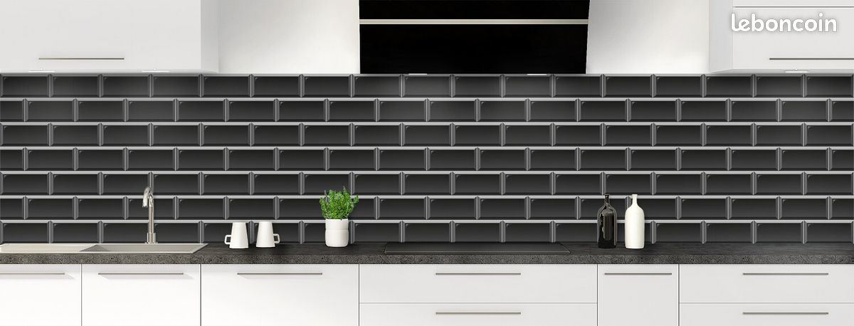 Carrelages céramique noir / black ceramic designer tiles for backsplash or other uses make an offer (image 1)
