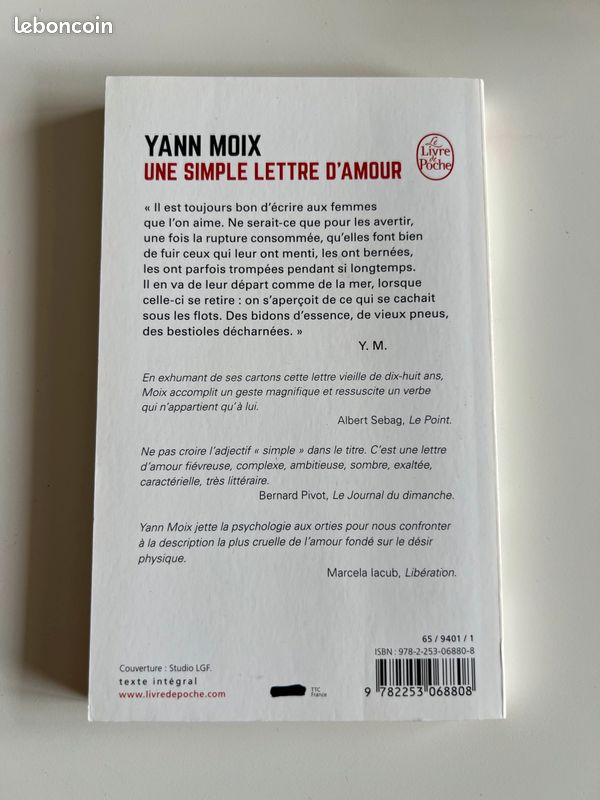 Livre : une simple lettre d’amour (image 2)