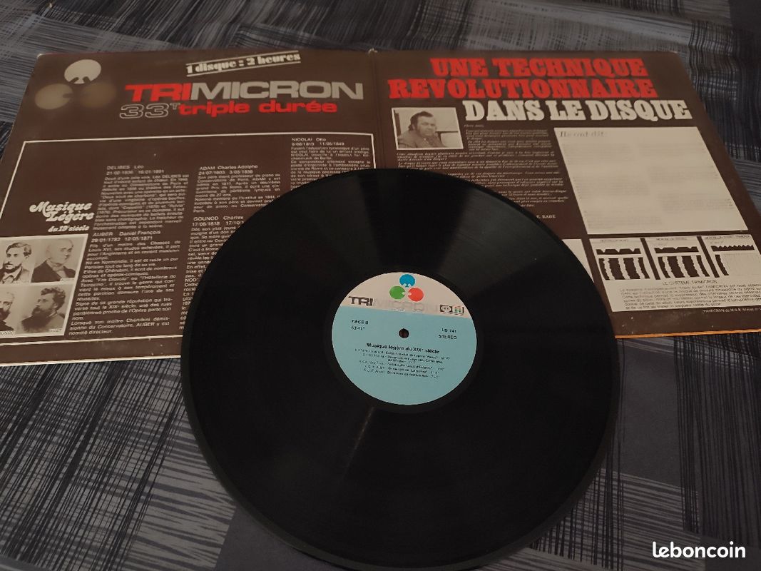 Disque Vinyl vintage "Musique légère du 19ème siècle" (image 2)