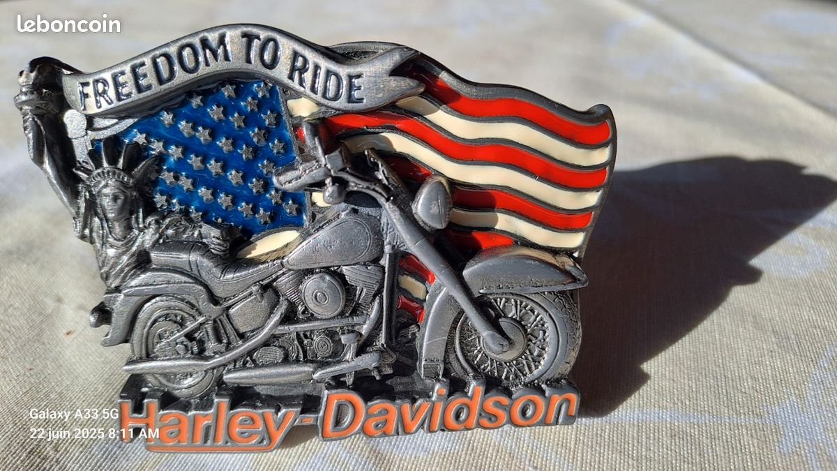 Boucle de ceinture Harley Davidson vintage - Accessoires & Bagagerie