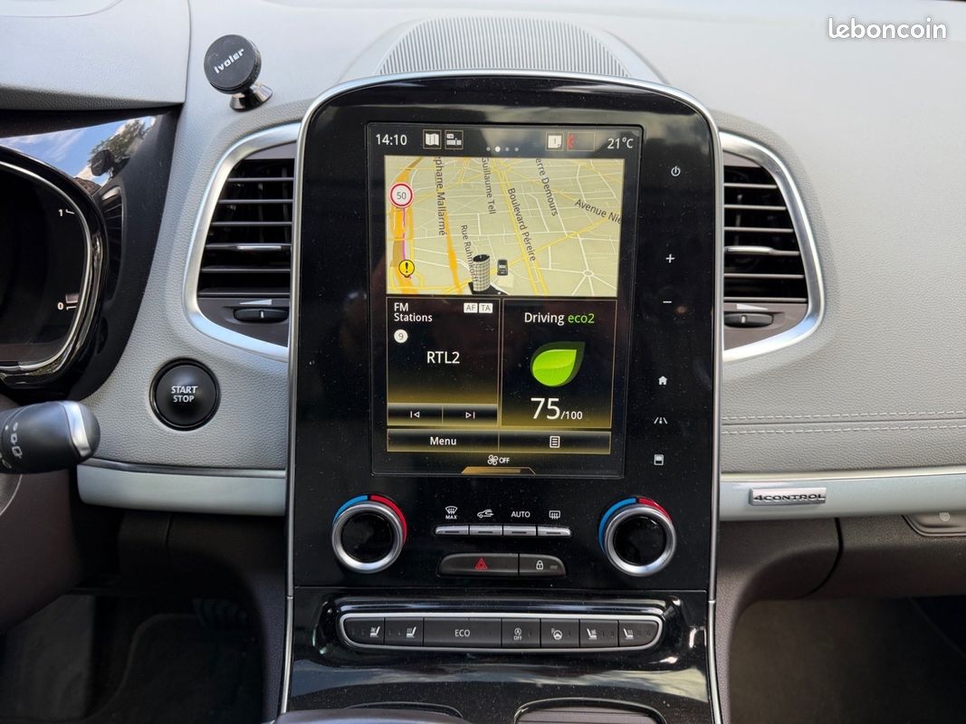 RENAULT ESPACE V dCi 160 Energy Twin Turbo Initiale Paris 7 places EDC sieges ventiles toit panoramique park assist e (image 7)