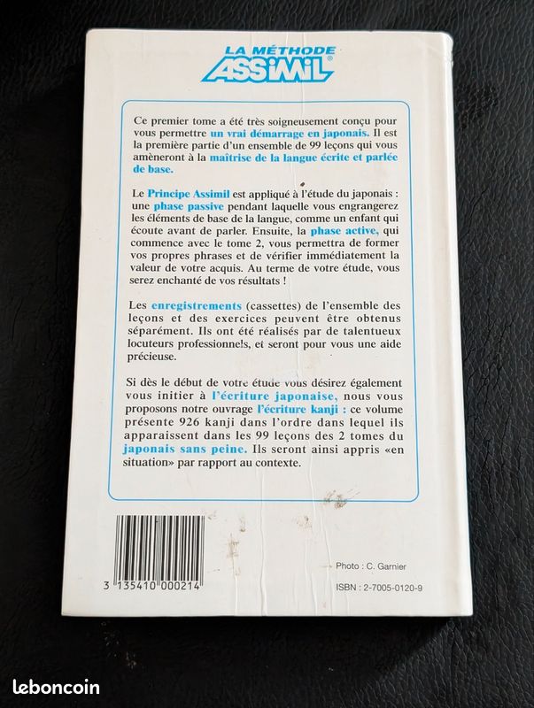 Livre 'Le Japonais Sans Peine' - Tome 1 - Méthode D'apprentissage Assimil