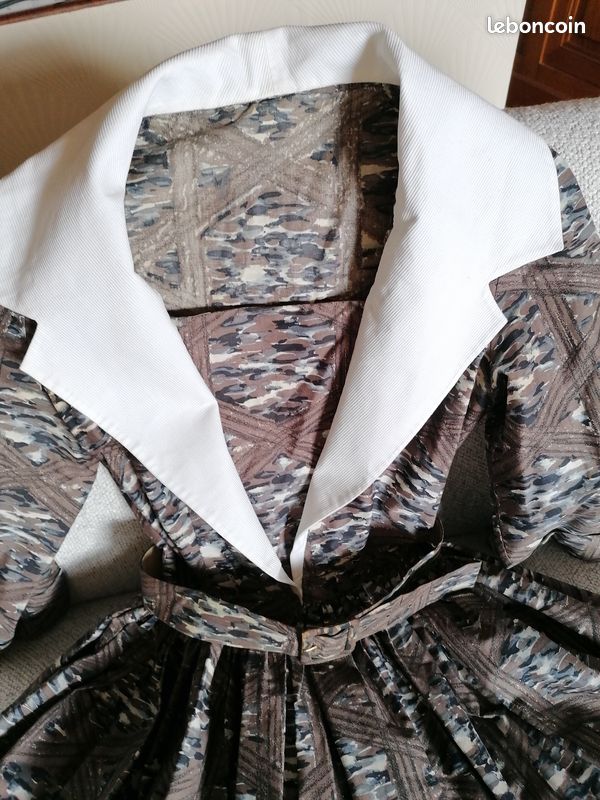 Robe Vintage Années 60 Maudella Motif 5602 - Taille Buste 36" Hanches 38", Neuve Jamais Coupée, UK