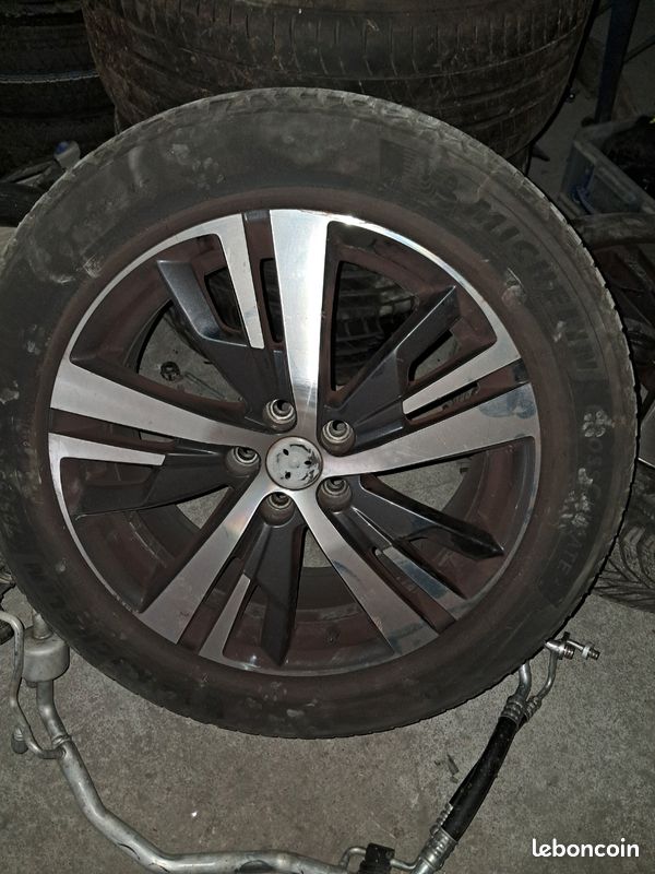 4 jantes +pneus 4 saisons (225/55 r18 michelin) peugeot 5008/3008 2020 (image 3)
