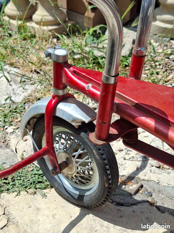 Tricycle enfant vintage en métal – années 1960/70 (image 7)