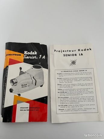Projecteur Diapositives KODAK Senior 1A – Métal émaillé – Vintage #B740