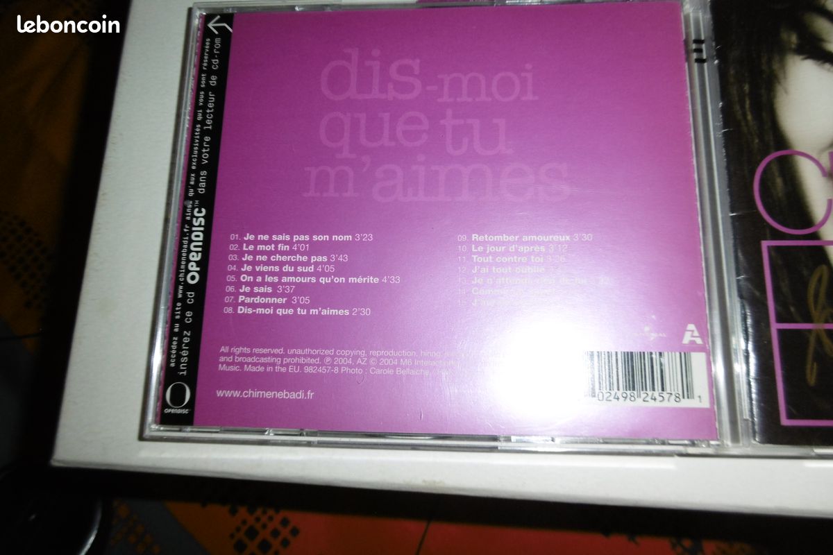 Chimène Badi cd entier cristal signé dis-moi que tu m'aimes (image 4)