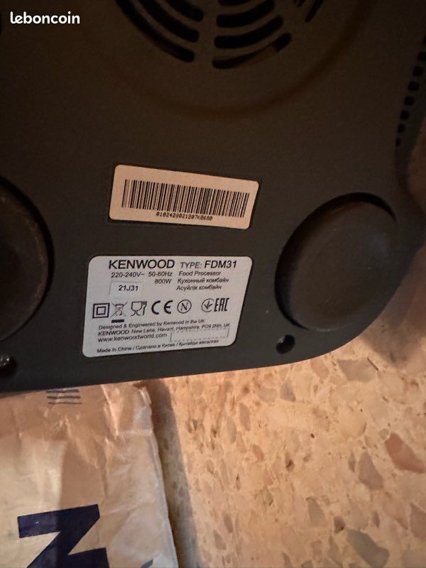Robot multifonction Kenwood FDM31 (image 3)