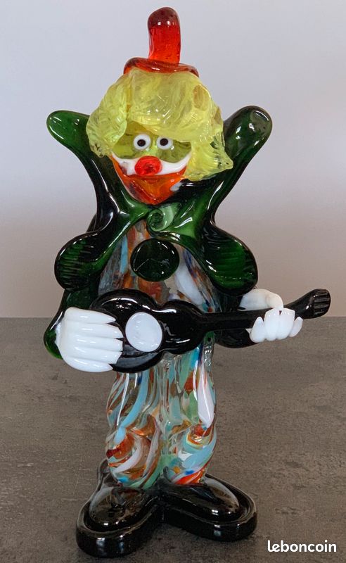 Clown en verre de Murano vintage 50's (image 1)