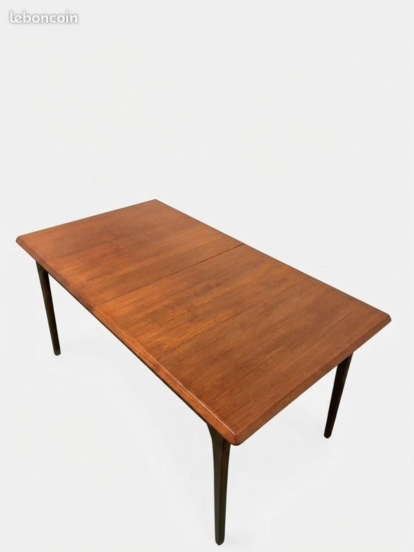 Table à manger danoise vintage en teck extensible 6/10 places⁠ (image 5)