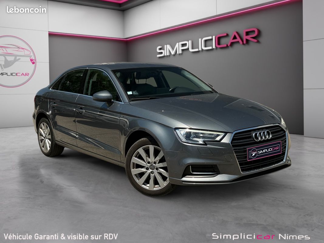 AUDI A3 Berline 1.0 TFSI 115 DESIGN - CarPlay - Coffre Electrique - Keyless - Suivi Complet - 2ᵉ Main - GARANTIE 12 MOIS (image 1)