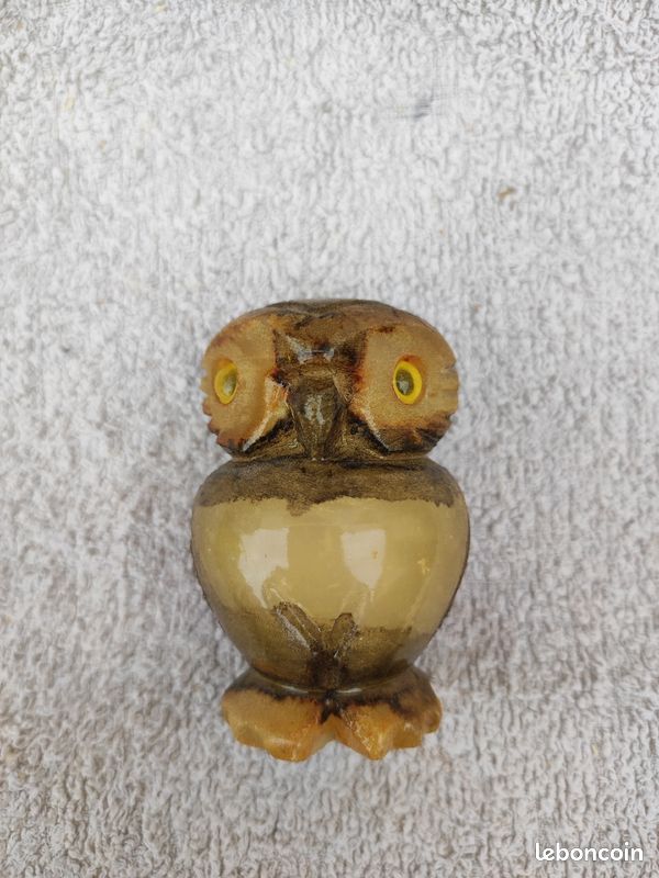 Hibou en albâtre véritable (image 1)