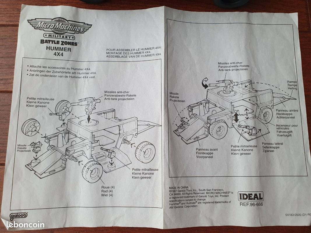 Galoob Hummer militaire années 90 (image 3)
