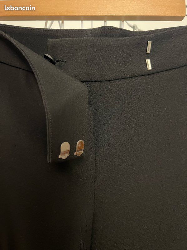 Pantalon En Jean Noir BEL AIR Taille 40 Femme - Style Chino - Occasion En Très Bon état