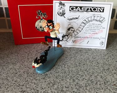 Figurine Pixi - Prunelle Et Le Chat De Gaston (Gaston Lagaffe) - Plomb - 2001