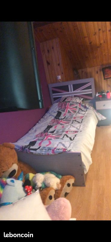 Chambre à coucher complète 1 personne (image 1)