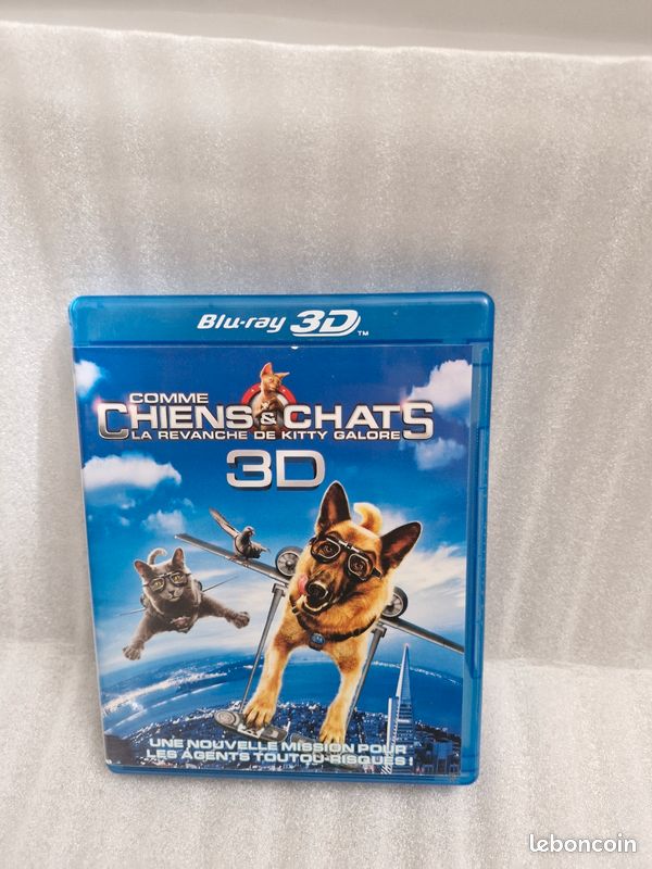 Blu ray 3D Comme chiens et chat (image 1)