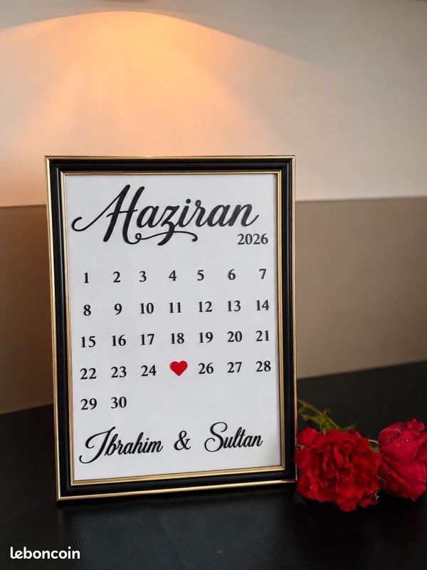 Cadre calendrier personnalisé (image 1)