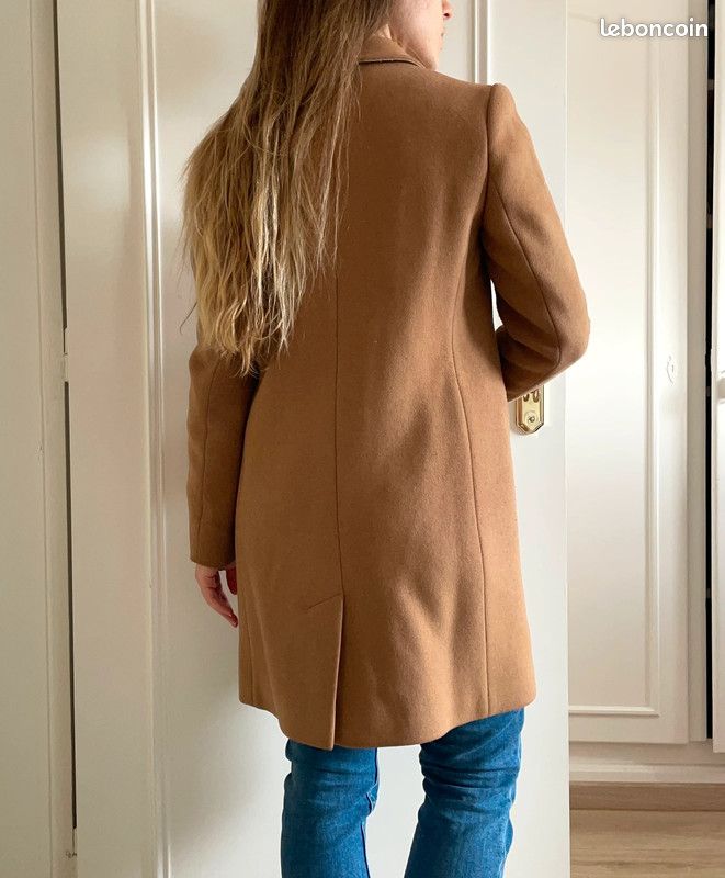Manteau d'hiver camel en laine Sezane Vêtements