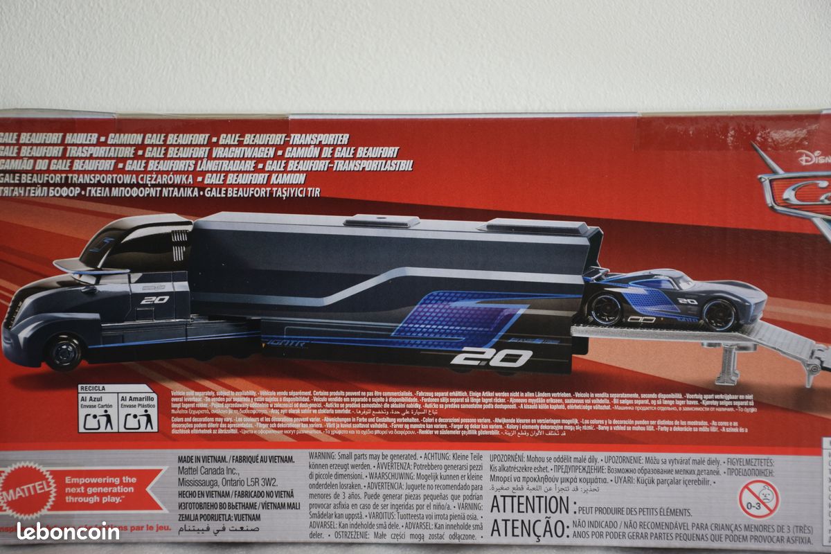 Gale BEAUFORT le camion de course de Jackson Storm voiture CARS