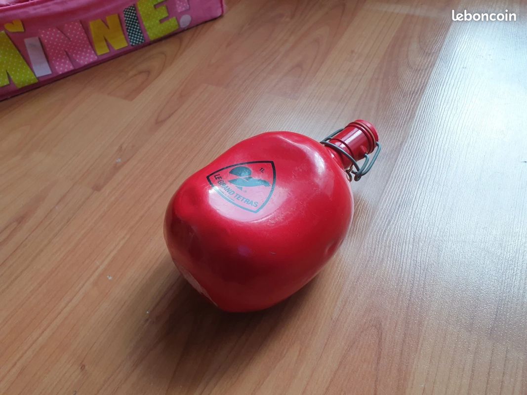 Shop Vintage Red Water Bottle by Tournus Le Grand Tetras Made in France