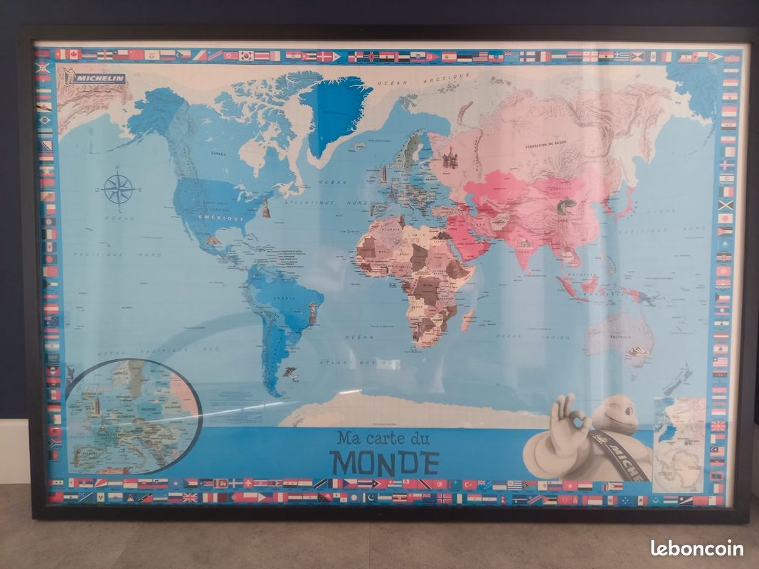 Carte du monde Michelin (image 1)