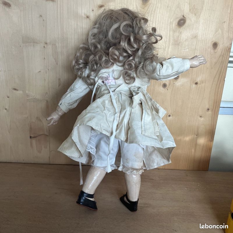 JOLIE POUPÉE ANCIENNE SFBJ MOULE 301 ROBE ANCIENNE