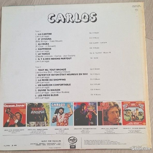 Carlos 33 tours (image 2)