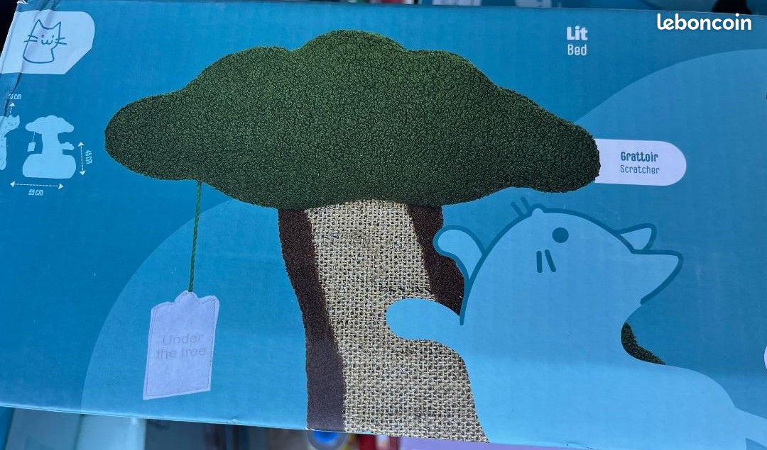 Coussin pour chat avec griffoir neuf (image 3)