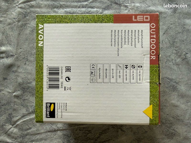 Applique murale extérieure LED – modèle HANNI (IP23) (image 2)