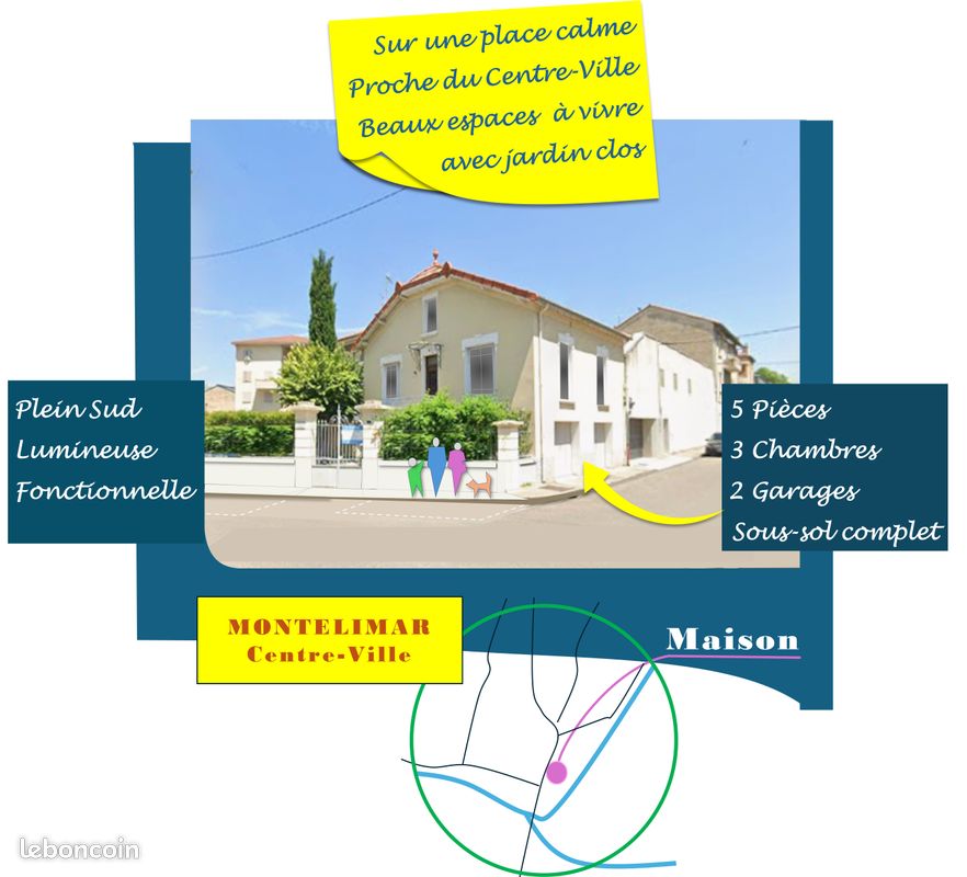 Maison 7 pièces 92 m² · à Montélimar · 92 m² · 235 000 €