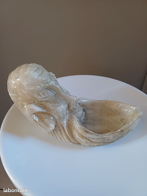 Superbe cendrier,vide poche,sculpture asiatique (image 3)