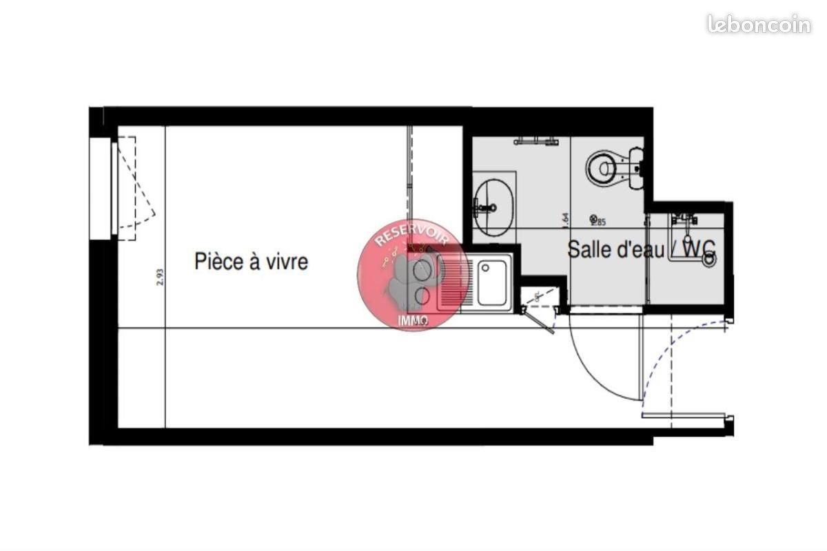 Appartement 1 pièce 19 m² · à Saint-Apollinaire · 19 m² · 107 000 €
