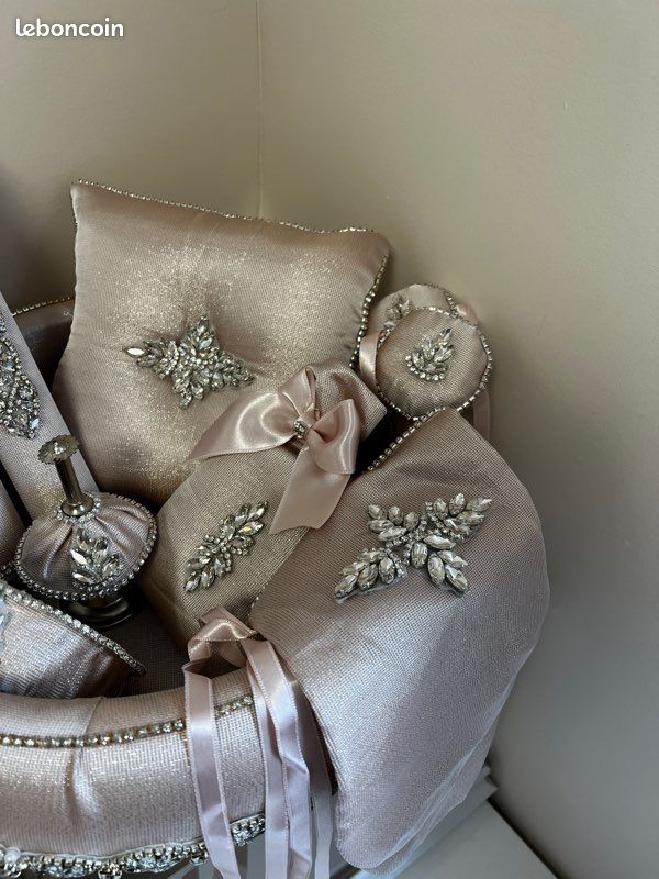 Corbeille Henna rose et strass (image 5)