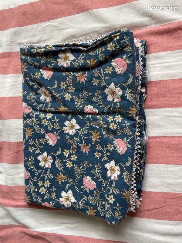 Housse de couette 140x150 bleue (image 1)
