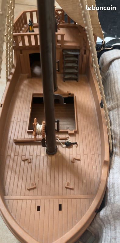 Pièce PLAYMOBIL Vintage - Mât Avant Bateau Pirates Set 3550 (1978) - Occasion Bon état