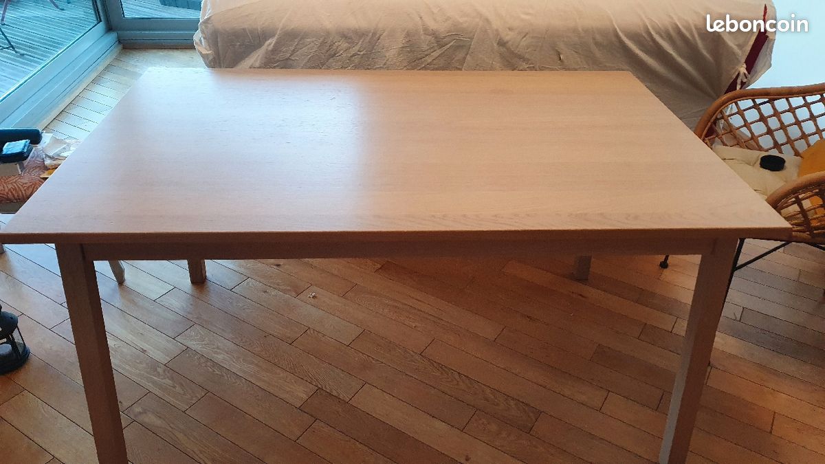 Table a manger ikea extensible en chêne (image 2)