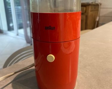 MOULIN À CAFÉ électrique orange vintage Braun made in Germany