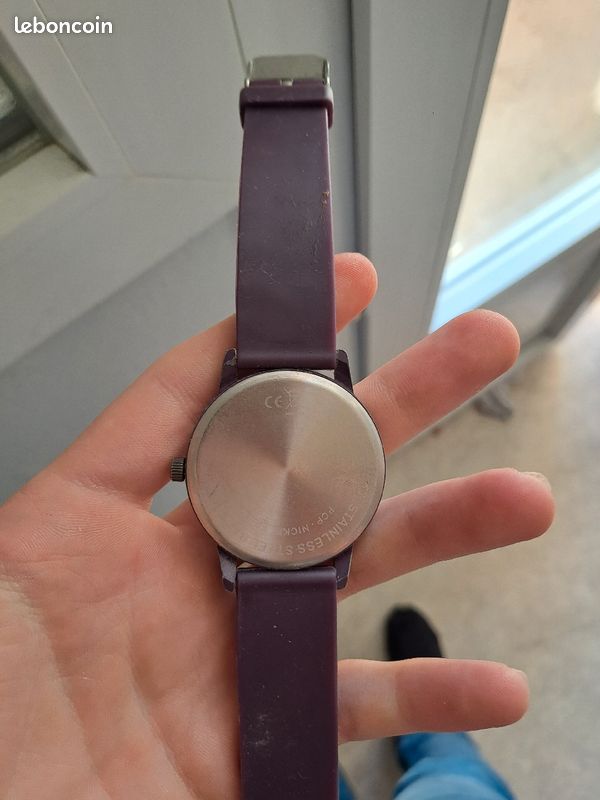 Montre homme violette sans pile (image 2)
