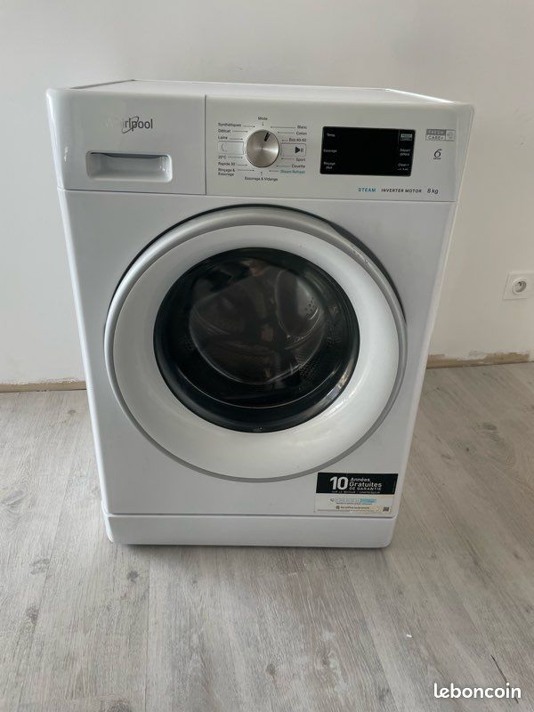 Lave linge whirloop 8kg (image 4)