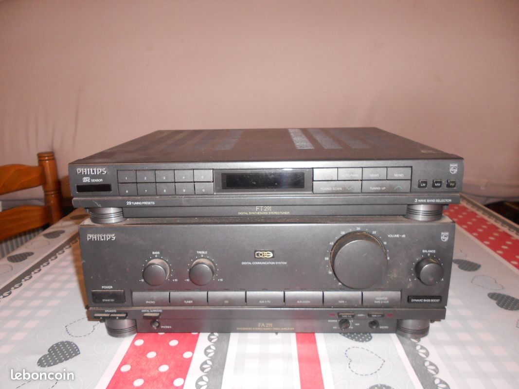 Ampli Philips 4312 Et Tuner 2312 – Révisés, Argent, FM, Vintage Hifi