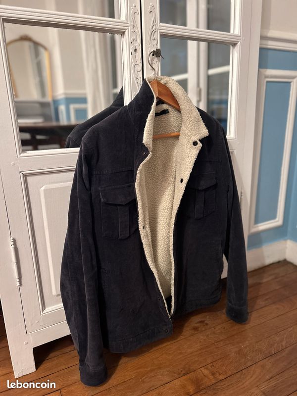 Veste SUIT Bleu Doublée Mouton - M (image 1)
