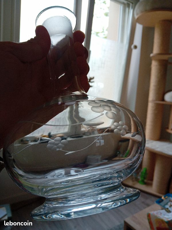 Carafe décanteur verre cristal feurs (image 2)