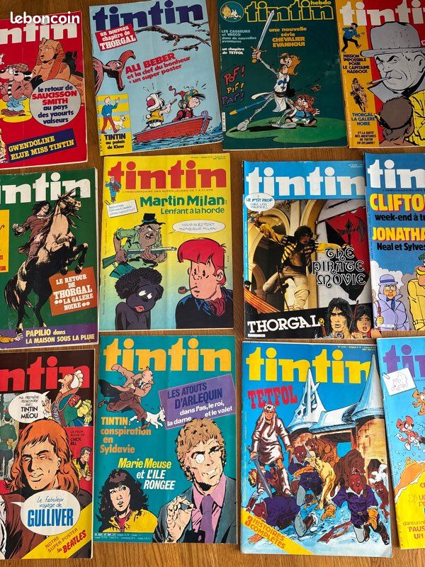 Lot de 15 « journal de Tintin » ancien (image 3)