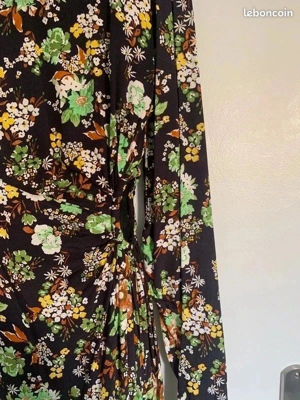 Robe longue à fleurs Mango (image 2)