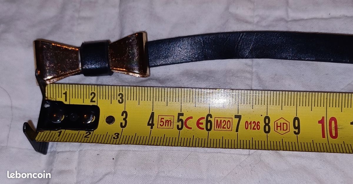 Ceinture noire boucle "noeud papillon" (image 4)